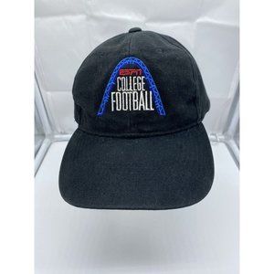 ESPN College Football Black Cap Hat Strap-back NCAA Men's Cotton Headmaster